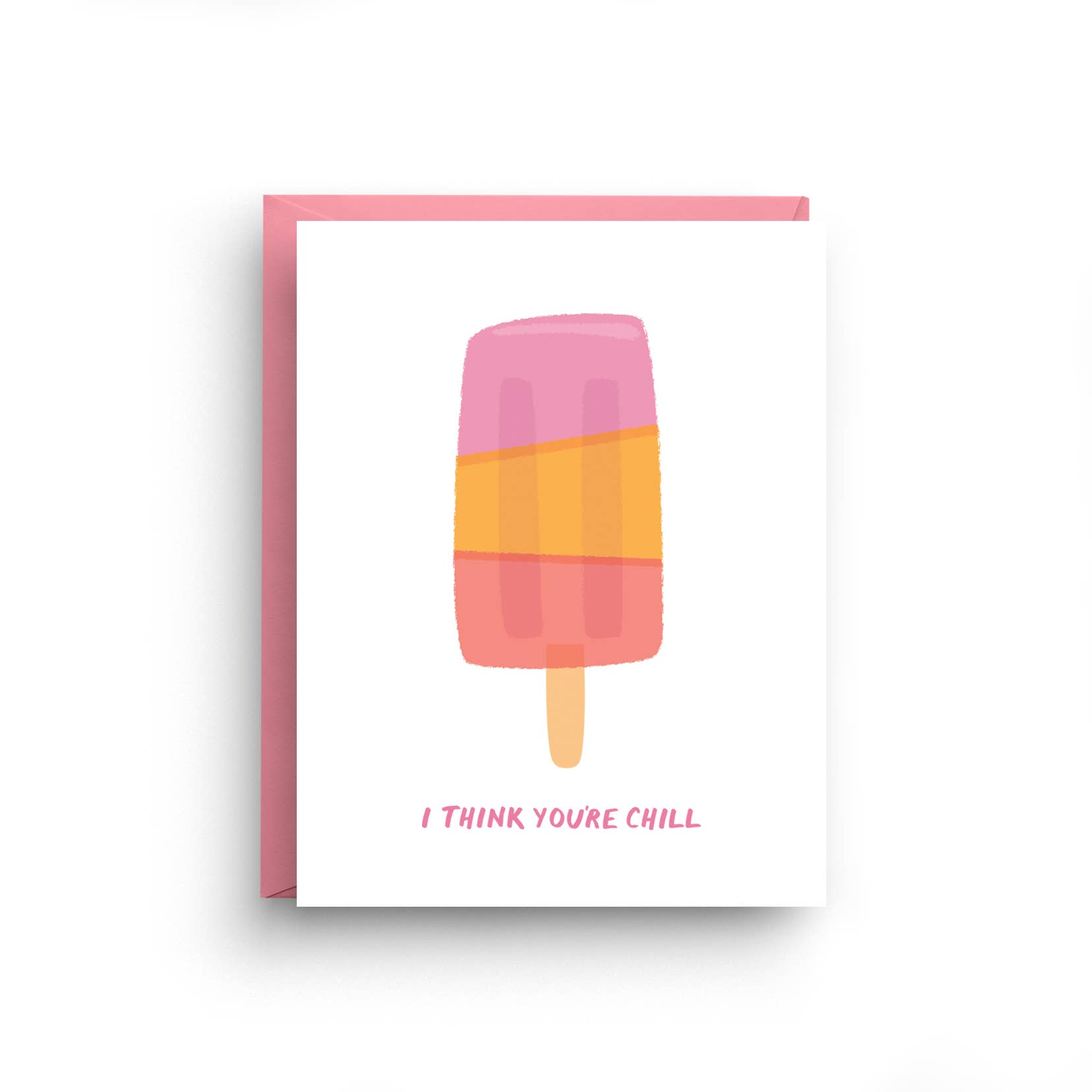 Nicole Marie Paperie - Wholesale Friendship Card - Friendship Card– I Think You’re Chill– Ice Pop Summer 1