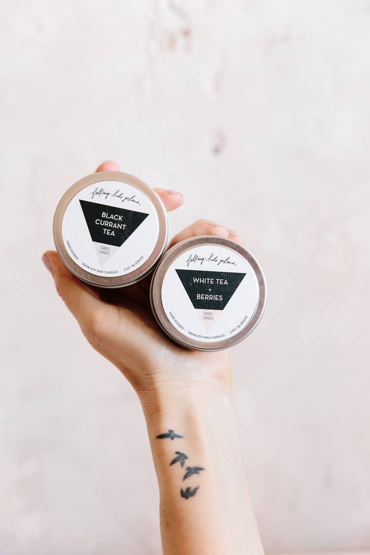 REMOVED BRAND - Wholesale Travel Candles - White Tea + Ginger- Travel Candle4