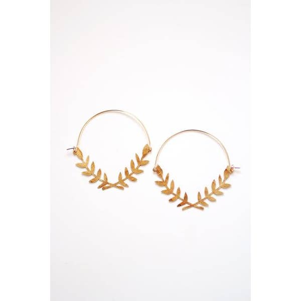 Lauren Wreath Hoops für den Großhandel von Rare Bird Co. + Pauline Stanley Studio