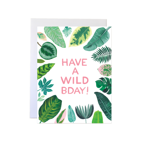 Forage Paper Co. – Engroshandel Fødselsdagskort – Wild Fødselsdag Kort, Tropisk Plante Fødselsdag1