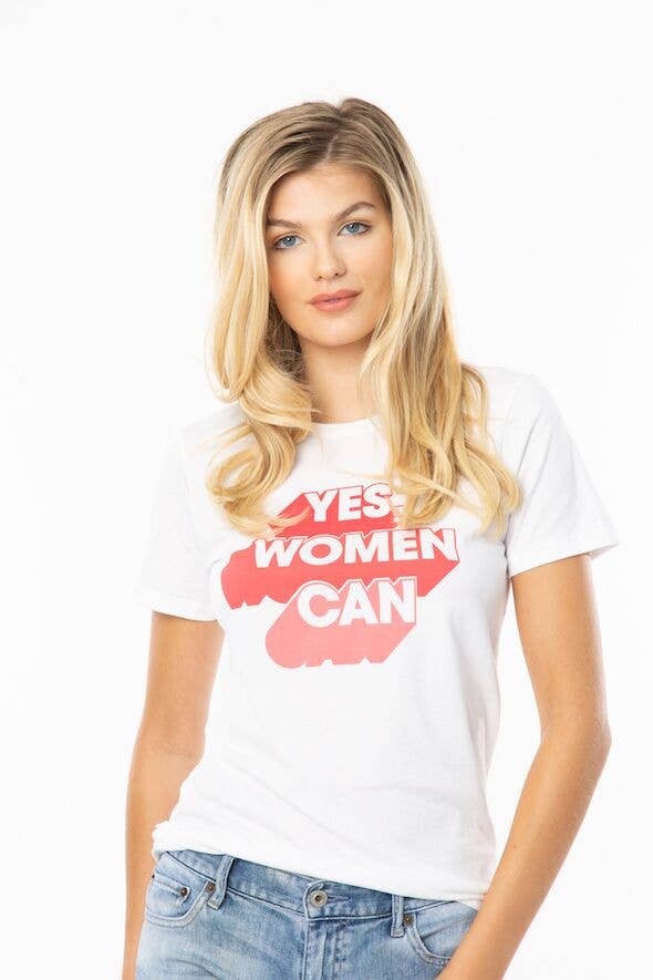 Skylar Yoo - Wholesale Screen Printed T-Shirt - Women's - Yes, Women Can