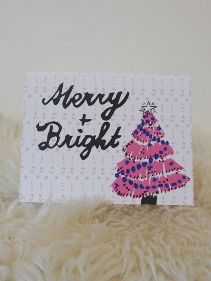 Card - Merry & Bright for wholesale by Ash + Chess
