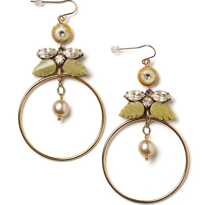 Elements Jill Schwartz - Vendita all'ingrosso Orecchini pendenti - Orecchini a Cerchio Lilian Statement1