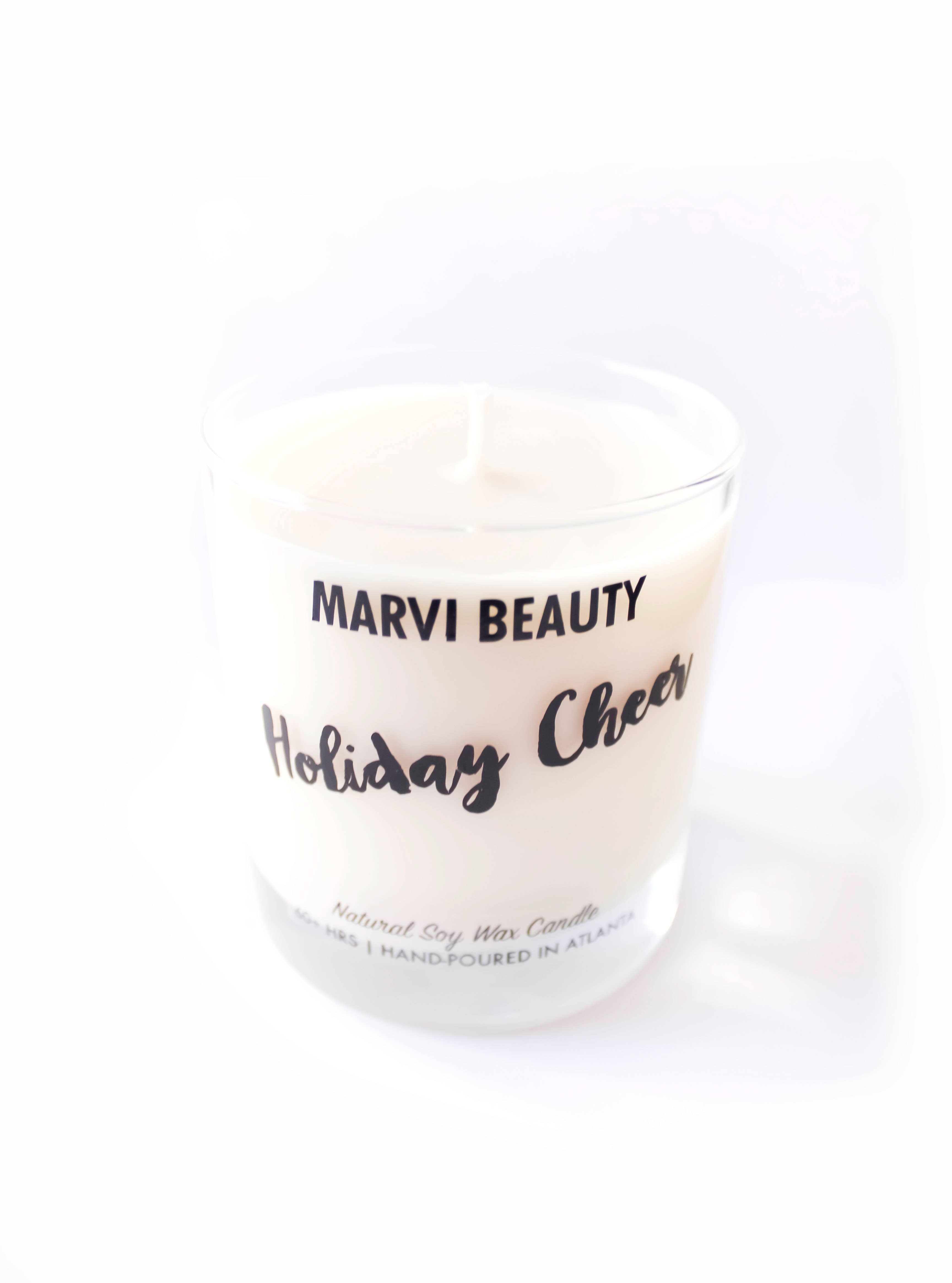 Marvi Beauty - Wholesale Jar/Filled Candle - Holiday Cheer Soy Wax Candle4