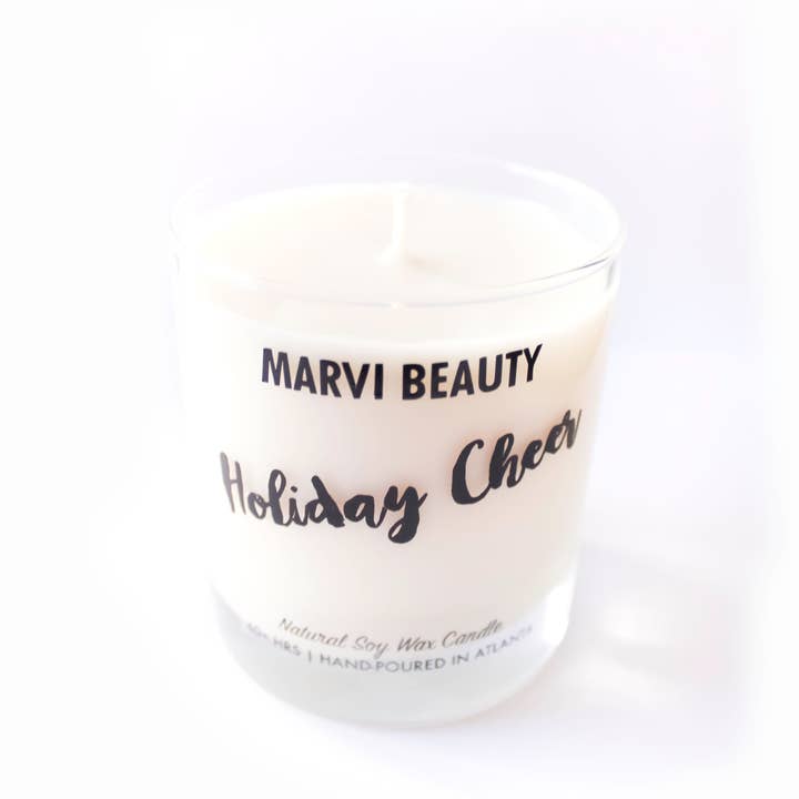 Marvi Beauty - Wholesale Jar/Filled Candle - Holiday Cheer Soy Wax Candle4