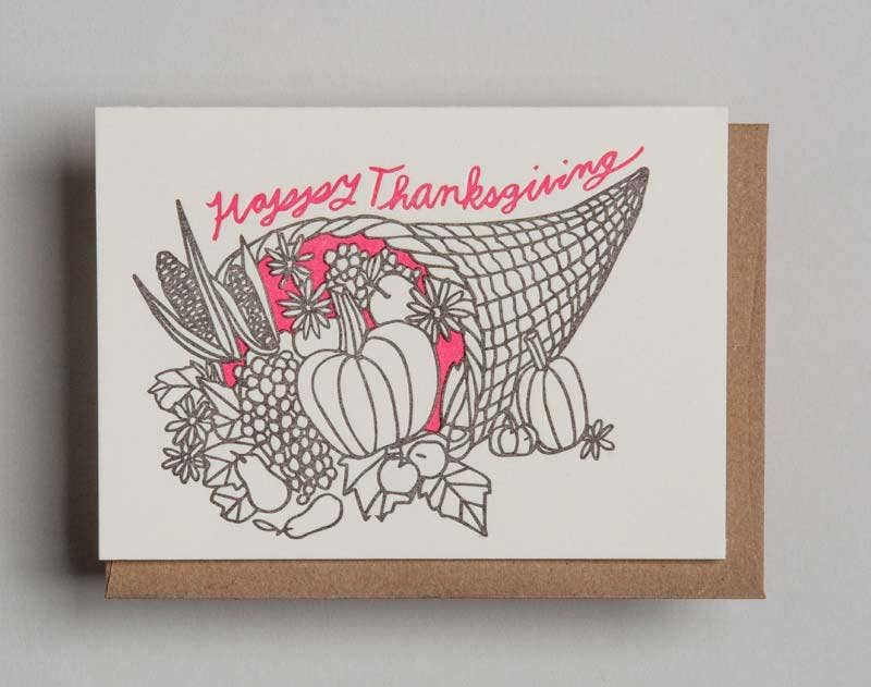 Wolf & Wren Press - Wholesale Stationery/Notecard Set - Cornucopia Thanksgiving Boxed Set1