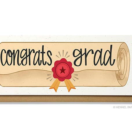 Grad Card - Diploma (money card) for wholesale by Hennel Paper Co.