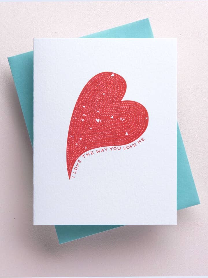 I Love The Way You Love Me - wife, husband, greeting card for wholesale by Richie Designs
