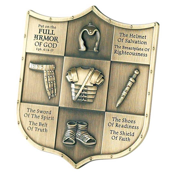 Dicksons - Wholesale Plaque - Put On The Full Armor Metal Tabletop Plaque