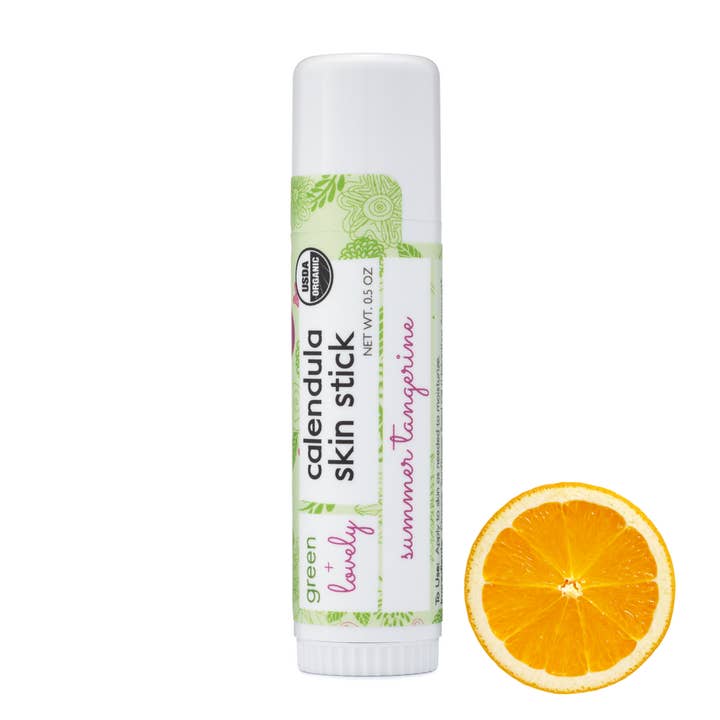 Calendula Salve Skin Stick 0.5oz - Summer Tangerine, Organic for wholesale by green + lovely