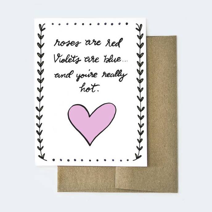 Love Poem A2 Size Valentine's Day Card for wholesale by Aviate Press