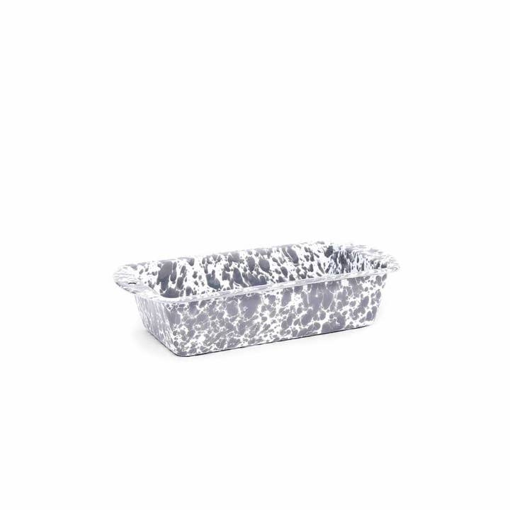 Splatter Enamelware Loaf Pan for wholesale by Crow Canyon Home