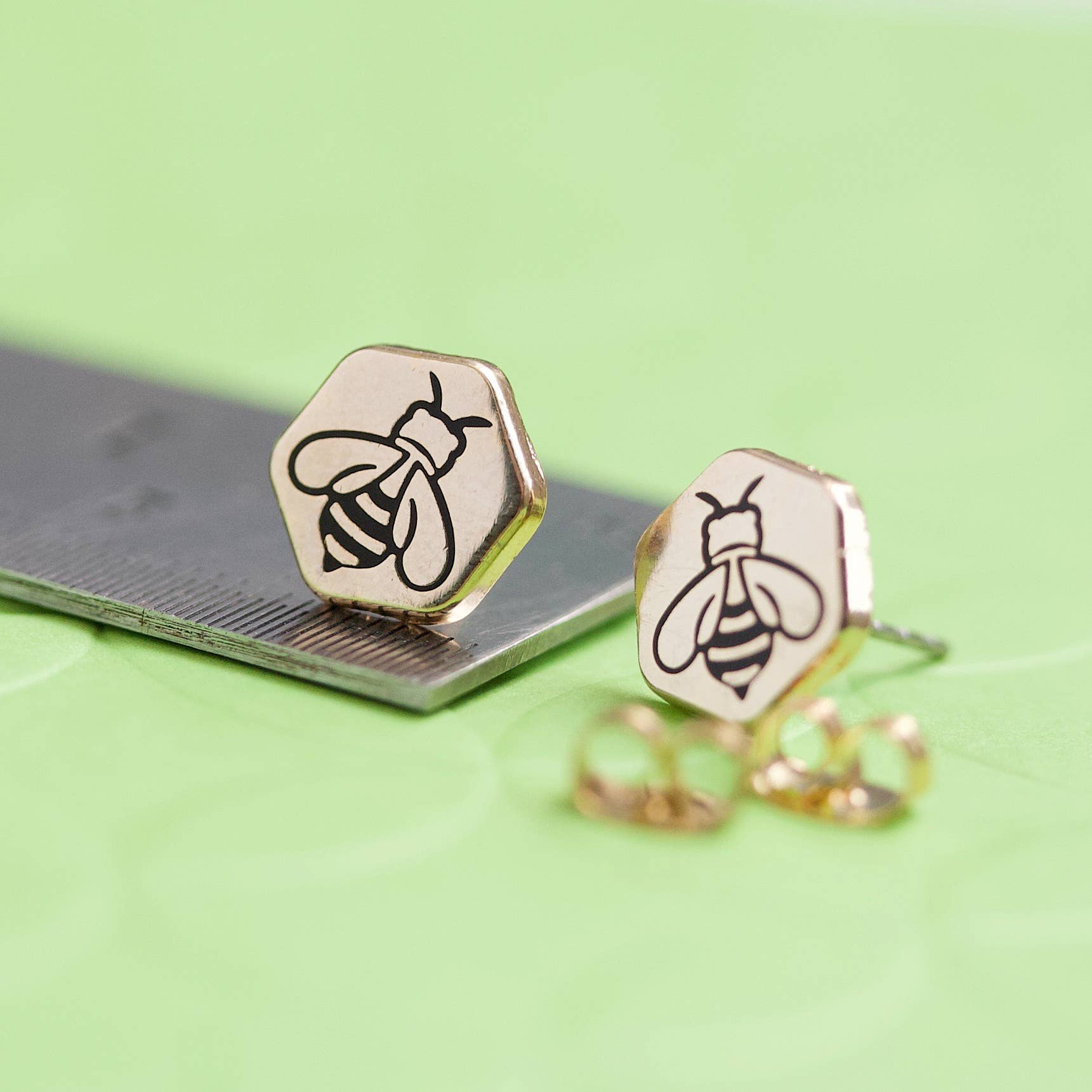 LuxCups Creative - Wholesale Stud/Post Earrings - Honey Bee Earrings (ON SALE!)2