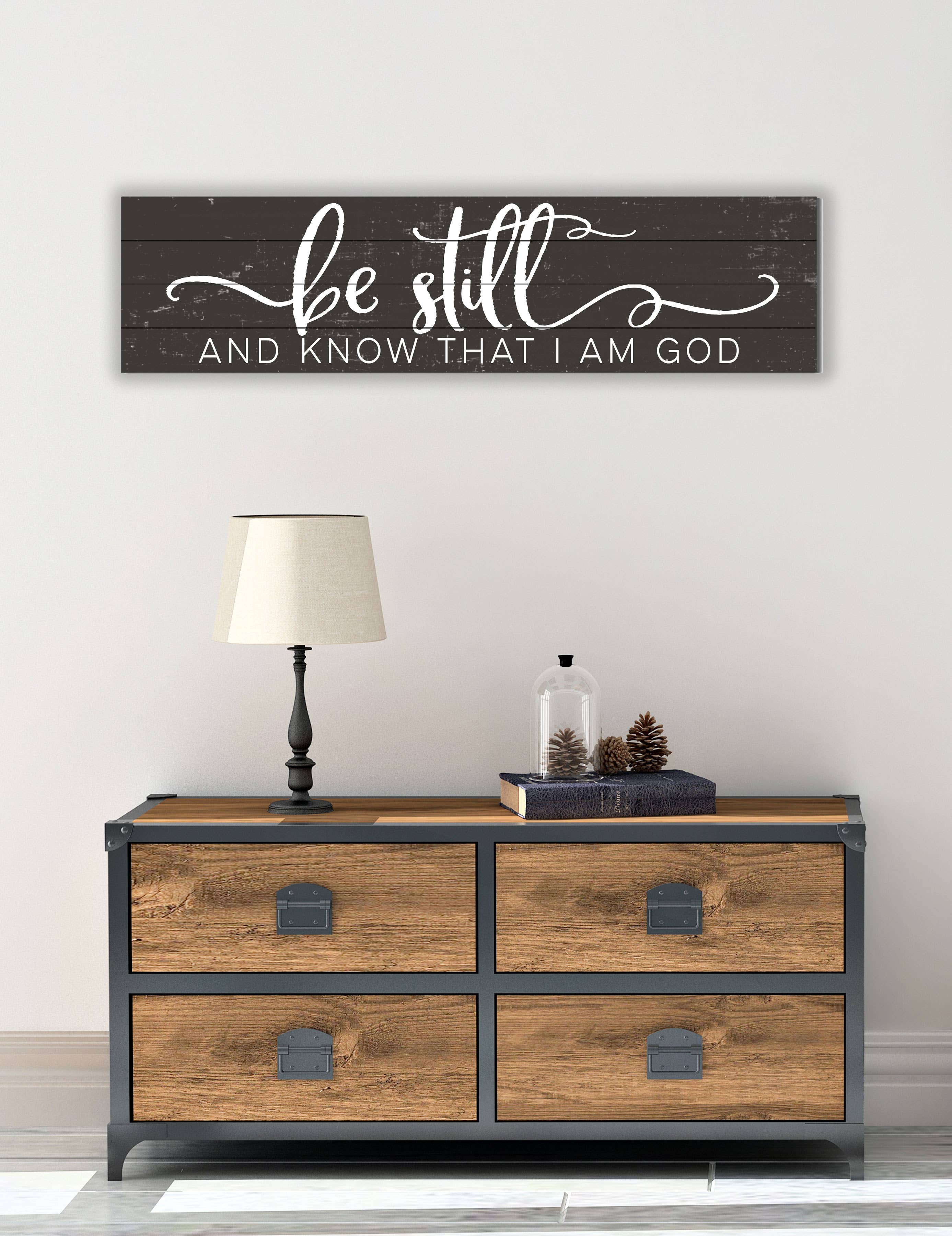 Kindred Hearts - Wholesale Sign - 40x10 Be Still And Know Slatted Sign1