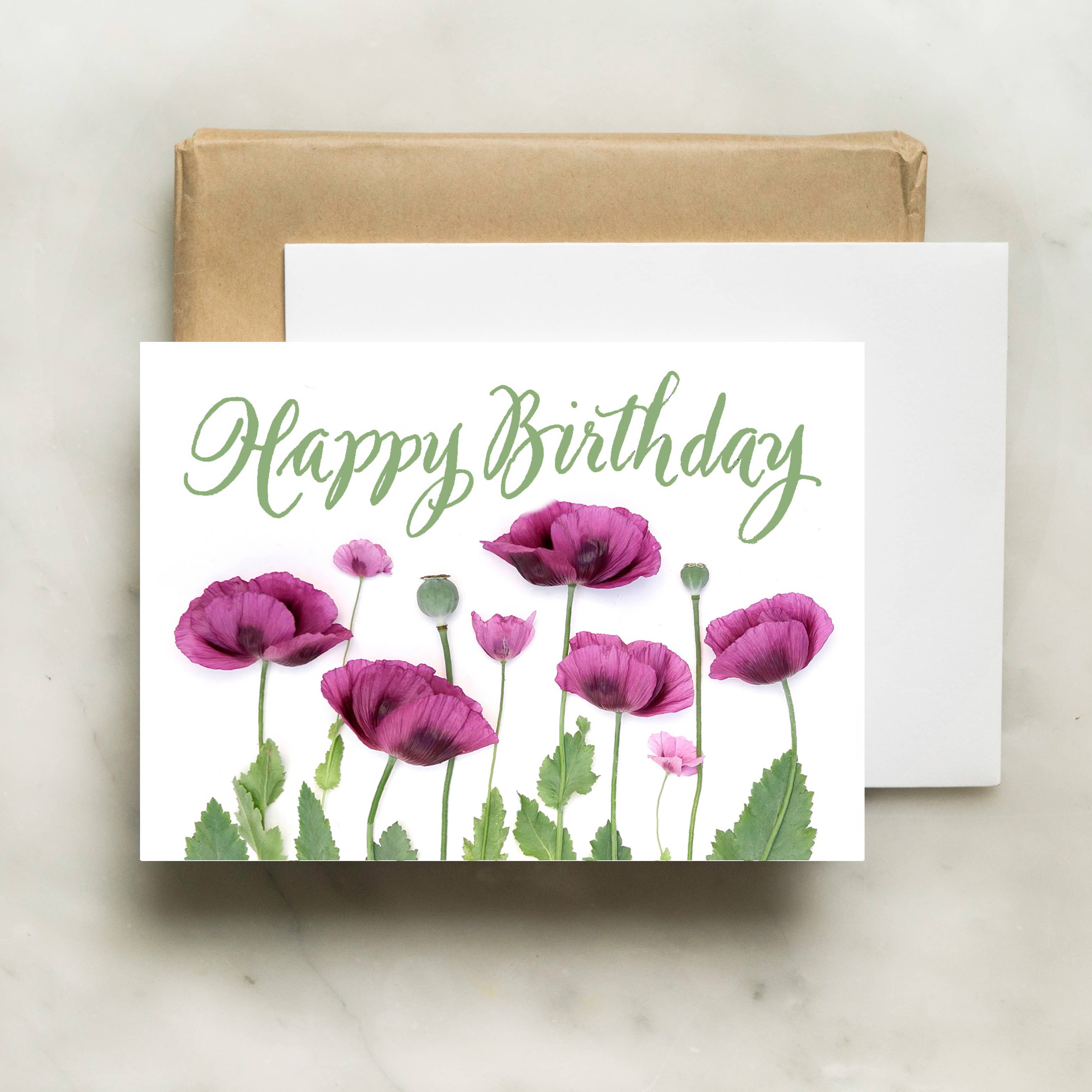 Bottle Branch - Wholesale Birthday Card - Birthday card - Poppies0