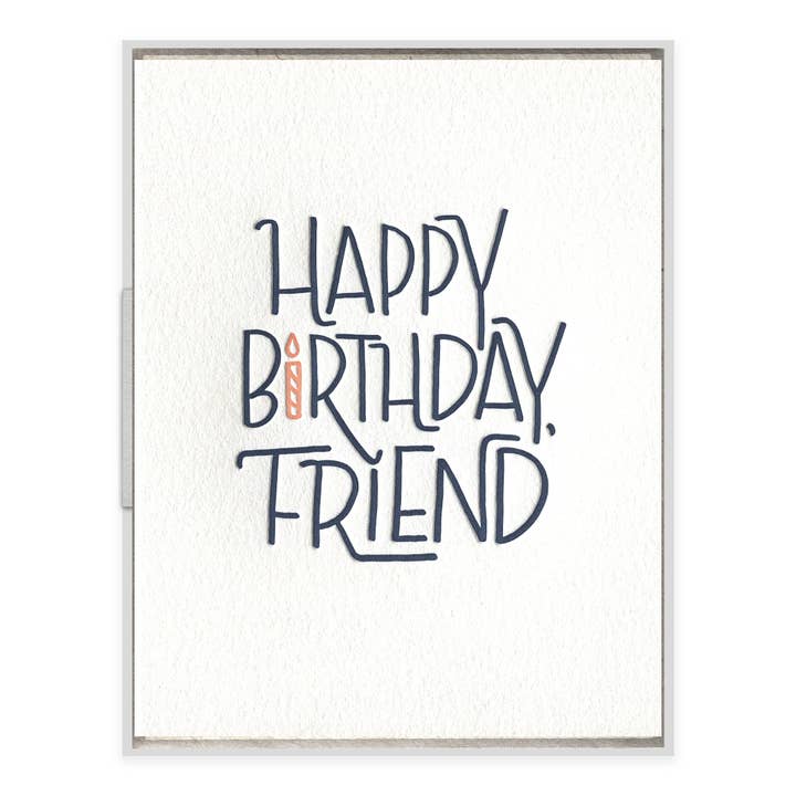 INK MEETS PAPER - Vente Cartes d'anniversaire - Carte d'anniversaire Happy Birthday, Friend1