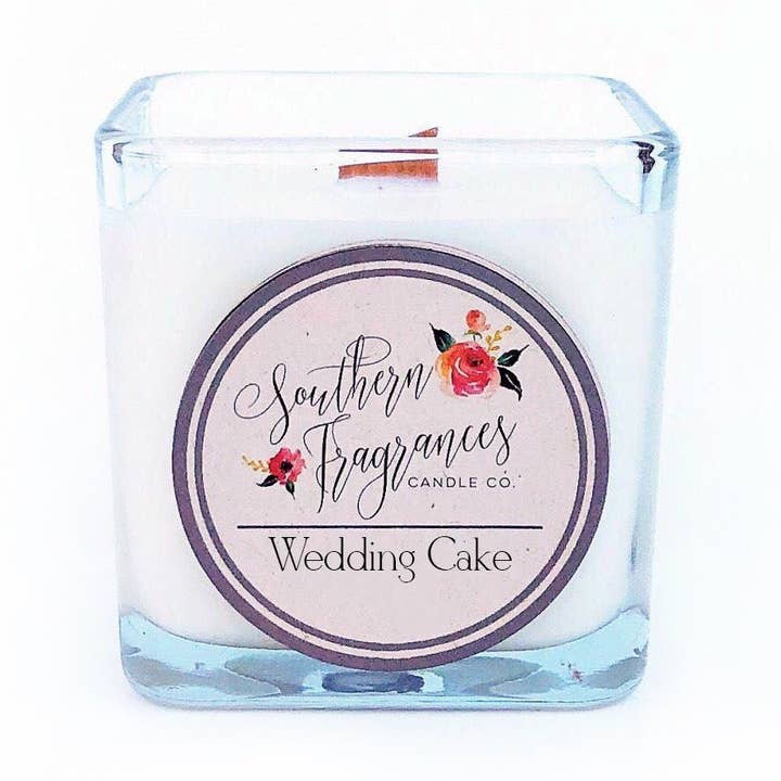 12 ounce bryllupskage soja stearinlys for engroshandel hos Southern Fragrances