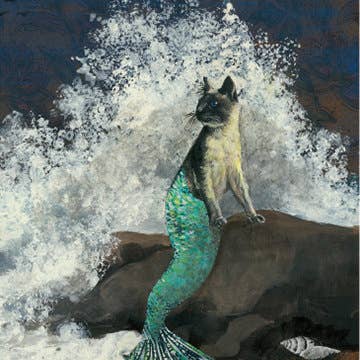 Pergamo Paper Goods - Wholesale Everyday Greeting Card - Mermaid Cat Card