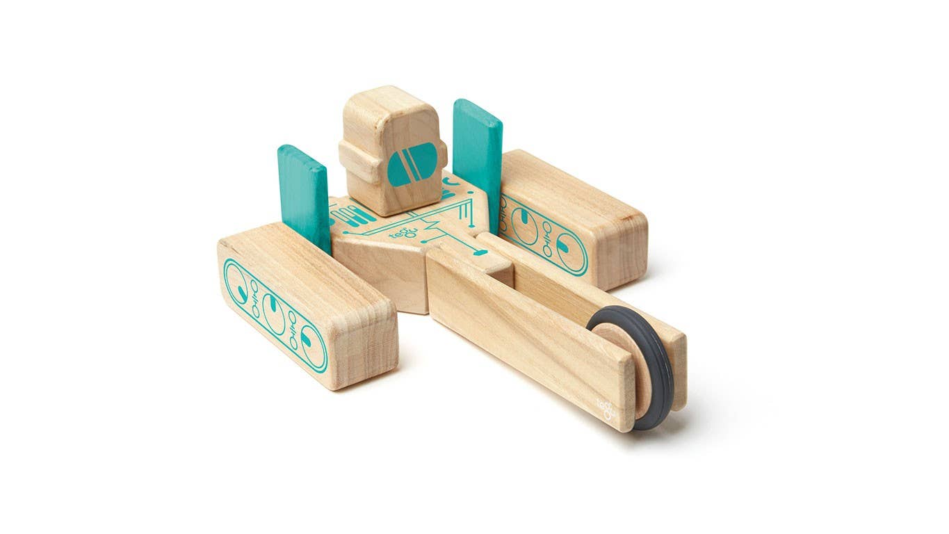 Tegu - Wholesale Wood Toy - Kids - Magbot - Magnetic Wooden Block Set3