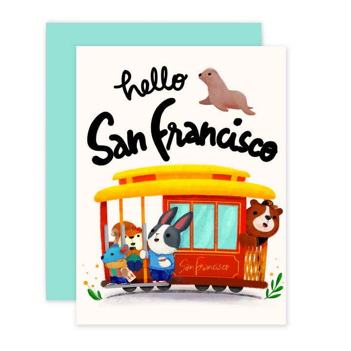 The Little Red House - Wholesale Everyday Greeting Card - San Francisco Card0