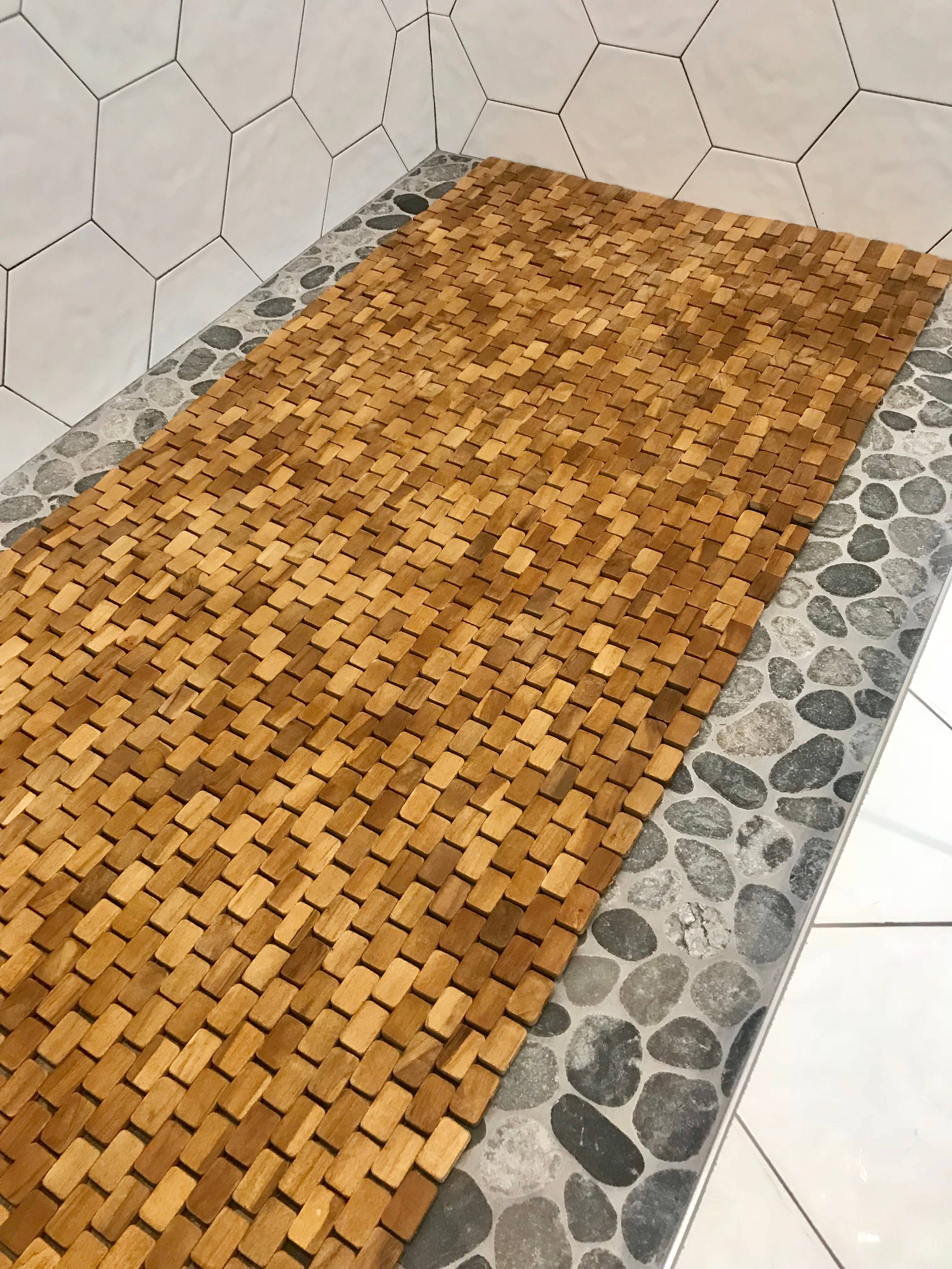 Hip-o Modern Living - Wholesale Floor Mat - Natural Teak Floor Runner (64 x 24")1