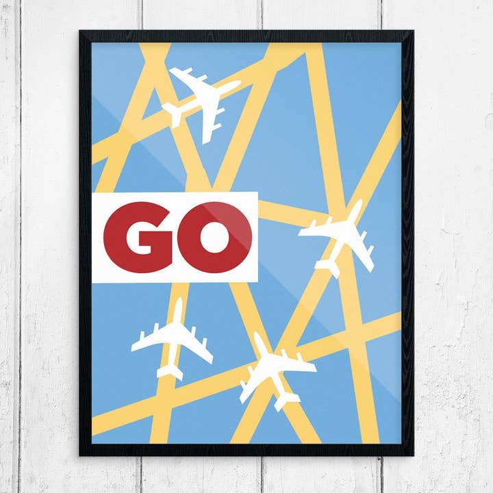 Fridgedoor - Wholesale Magnet - 2.5'' x 3.5'' Go Airplane Travel Grid Magnet0