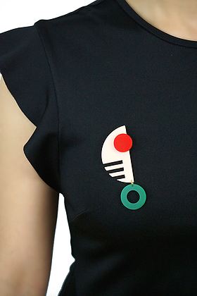 De signature Life - Wholesale Brooch - Ara Brooch Peach2