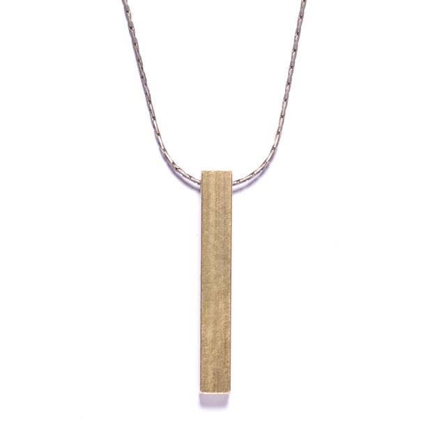 We Are All Smith - Wholesale Pendant/Charm Necklace - Medium Brass Bar Necklace For Men