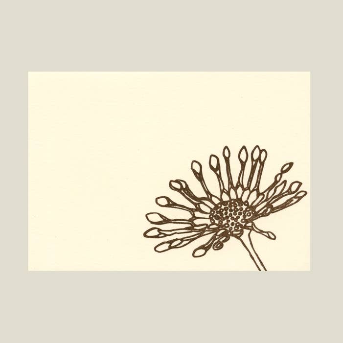 Spoonflower letterpress card for wholesale by Kinaloon