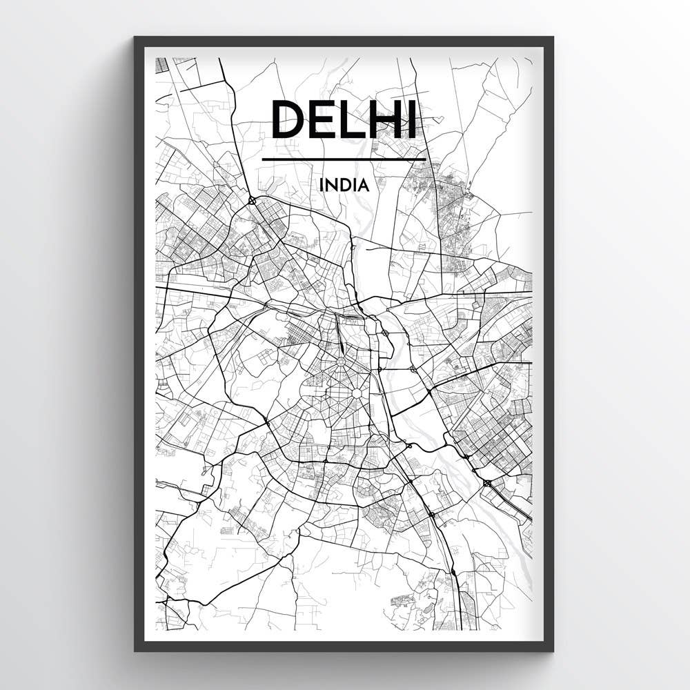 Point Two Design Group - Wholesale Art Print - Delhi City Map1