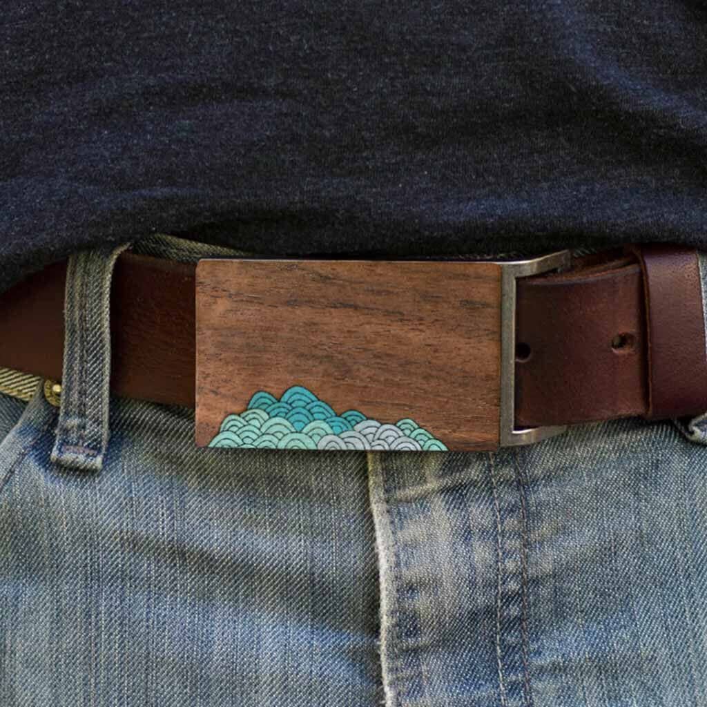 Treeline and Tide – wholesale Belt buckle – Unisex – Belt Buckle - Waves1