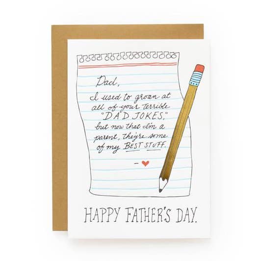 Piadas do pai | Cartão de Dia dos Pais por atacado de Wild Ink Press