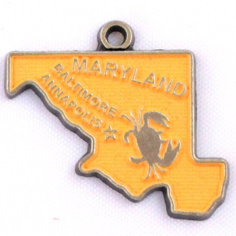 Gleeful Peacock - Wholesale Charm/Dangle Bracelet - Maryland State Charm Bracelet, Necklace, or Charm Only2