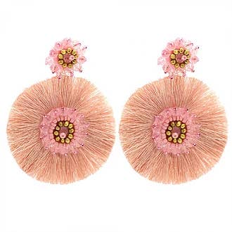 Orecchini con frangia per la vendita all'ingrosso da parte di NARA HANDMADE JEWELRY