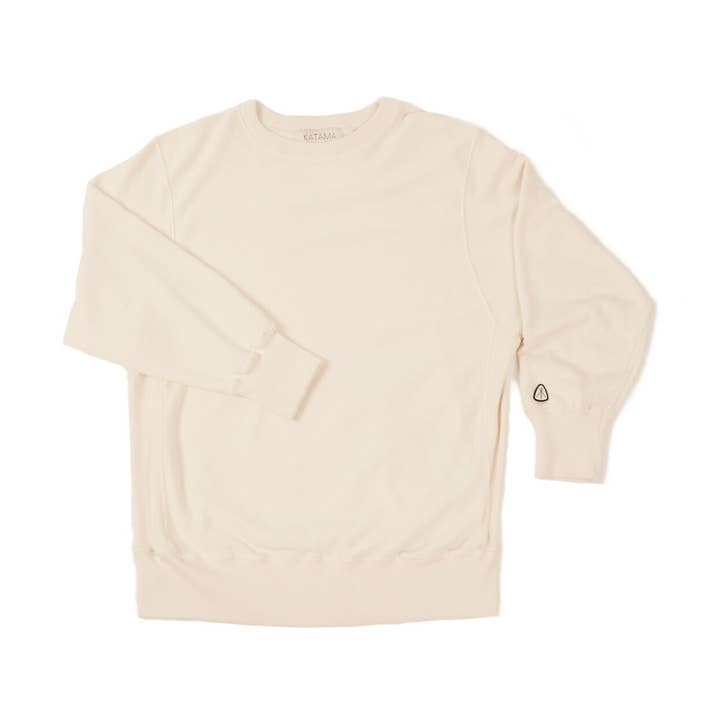 Katama Cream Derek Printed Garment Sweatshirt for wholesale by KATAMA