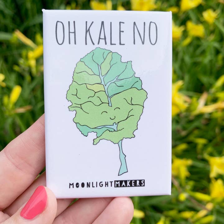 Oh Kale No - Funny Fridge Magnets - CLOSEOUT SALE for wholesale by Moonlight Makers