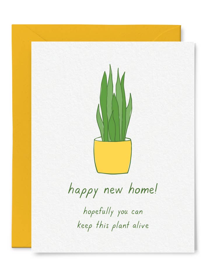 Housewarming Plant Card for wholesale by Tiny Hooray
