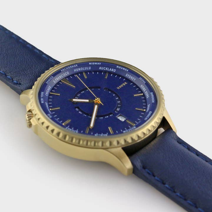 Elliot Havok - Wholesale Wrist Watch - Men's - World Traveller | 24 Time Zones On a World Timer8