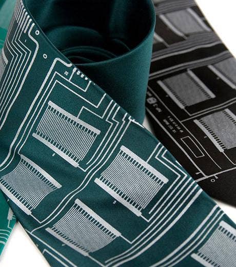 Cyberoptix Tie Lab - Wholesale Necktie - Men's - Circuit Board Necktie: Microchip Print Tie9