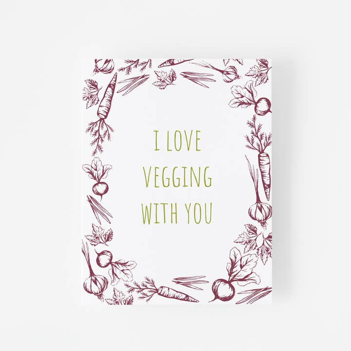 Fresh Cut Prints LLC - Vendita all'ingrosso Biglietti per San Valentino - Biglietto di auguri vegano divertente e divertente per San Valentino2