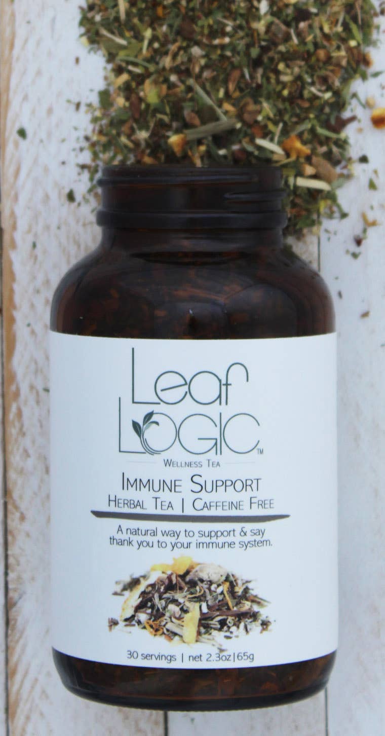 Leaf Logic – wholesale Loose tea – Immune Support Loose Leaf Tea - Bulk or Amber Refillable Jar0