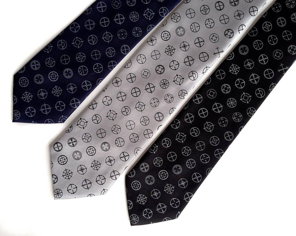 Cyberoptix Tie Lab - Wholesale Necktie - Men's - Straight Shooter Necktie. Microfiber Rifle Sight Tie.1