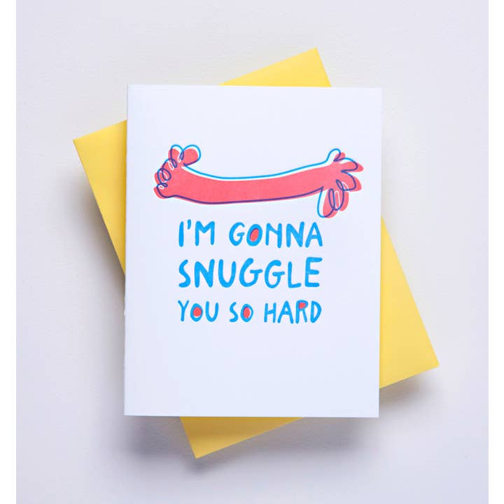 Richie Designs - Wholesale Love Card - Snuggle You So Hard - love greeting card