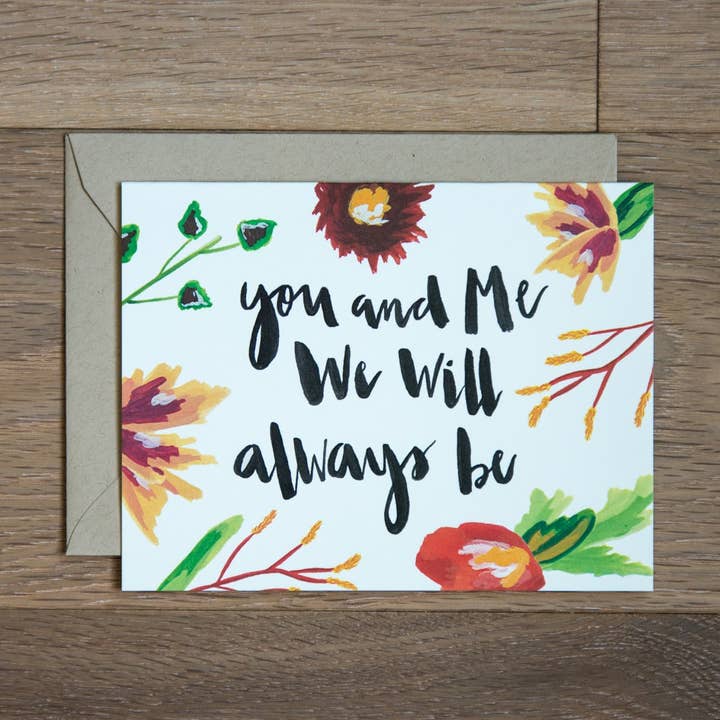 Set of 6 You and Me for wholesale by The Stationery Bakery