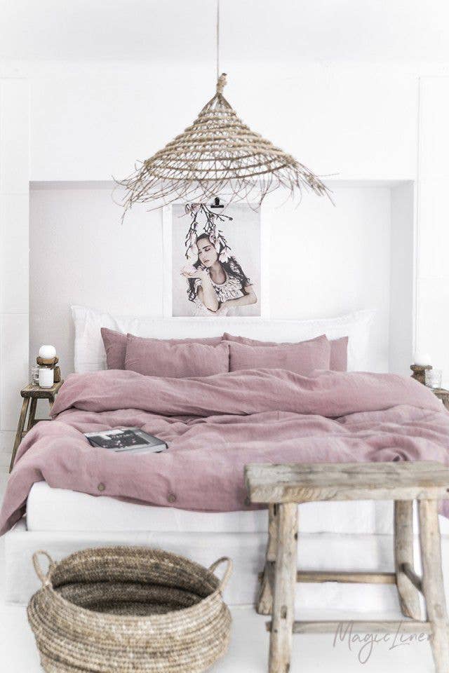 MagicLinen (We handle U.S. import procedures for you) - Wholesale Bedding pillowcase/sham - Woodrose Pillowcase2