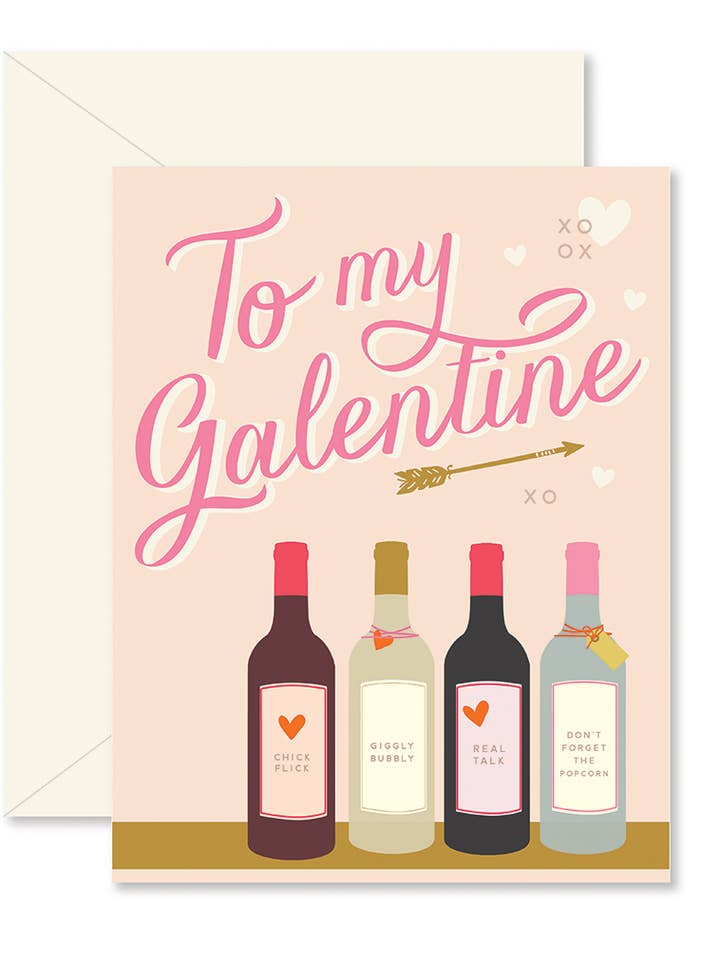 To My Galentine Greeting Card for wholesale by Ginger P. Designs