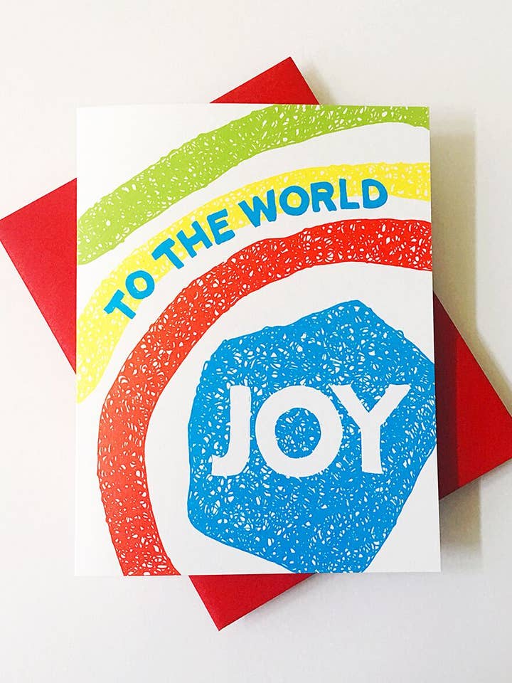 Joy To The World Christmas Card for Friend - Greeting Card for wholesale by Richie Designs