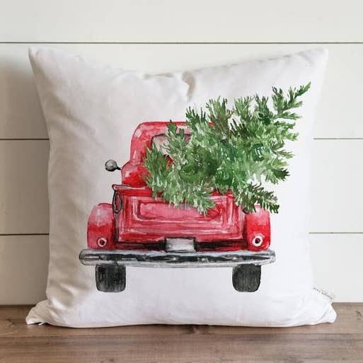Red Truck Style 2 Pillow Cover for wholesale by Porter Lane Home