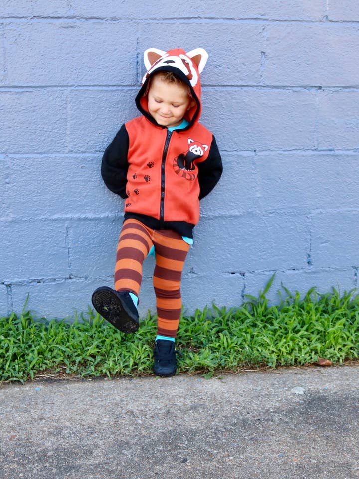 Sudadera con capucha 3D Red Panda para bebés y niños para venta al por mayor de Doodle Pants