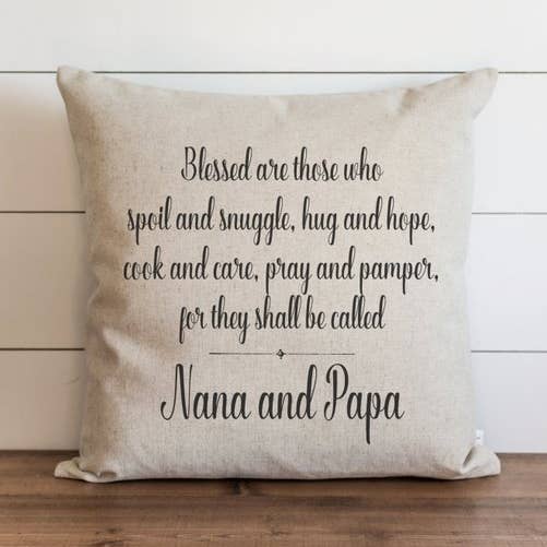 Grandparents Pillow Cover for wholesale by Porter Lane Home